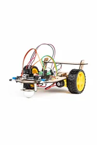 Ahşap Gövdeli Robot Araba Kiti