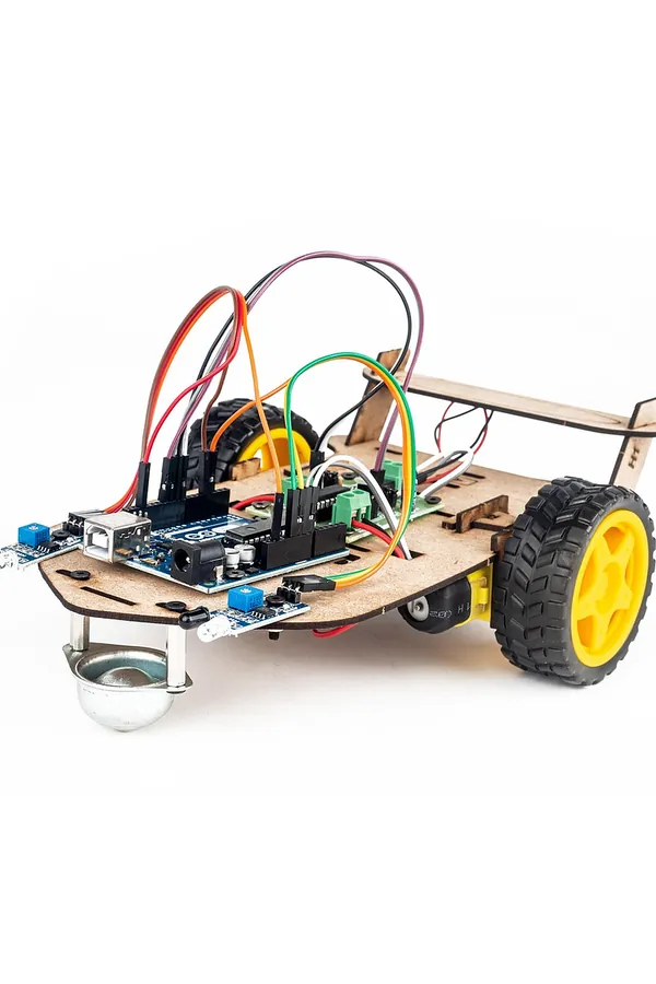 Ahşap Gövdeli Robot Araba Kiti