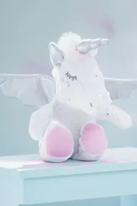 Beyaz Kanatlı Peluş Unicorn