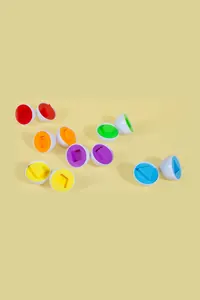 Çok Renkli Şekil Eşleştirme Yumurtası