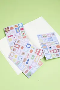 Pastel Desenli Çıkartma Seti