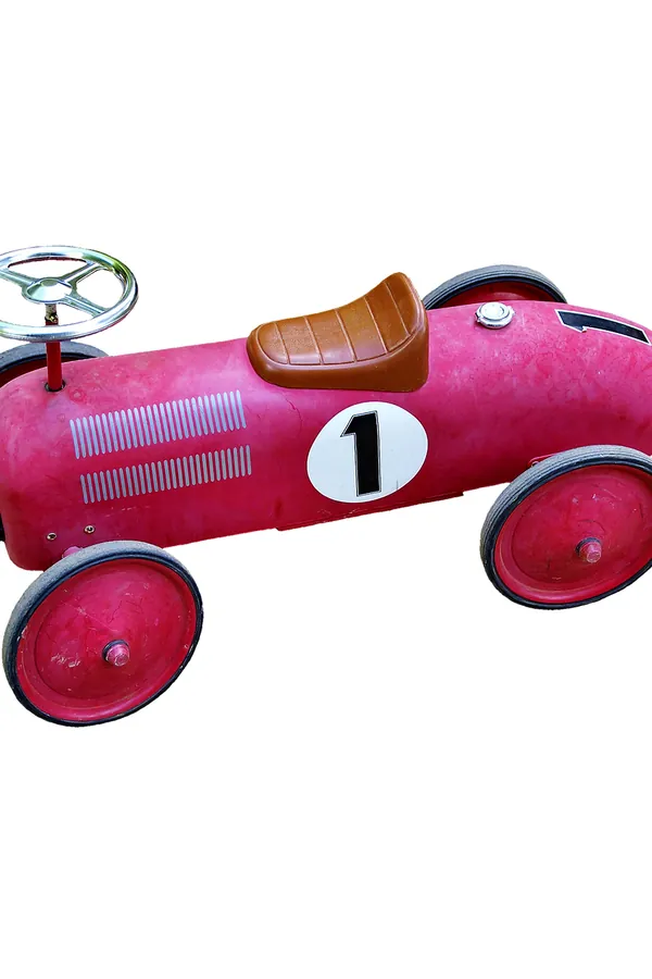 Pembe Metal Klasik Yarış Arabası