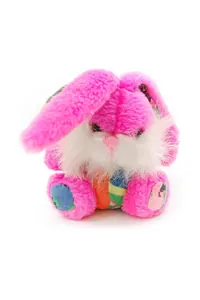 Pembe Yamalı Peluş Tavşan